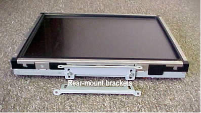 Rear-mount mounting brackets